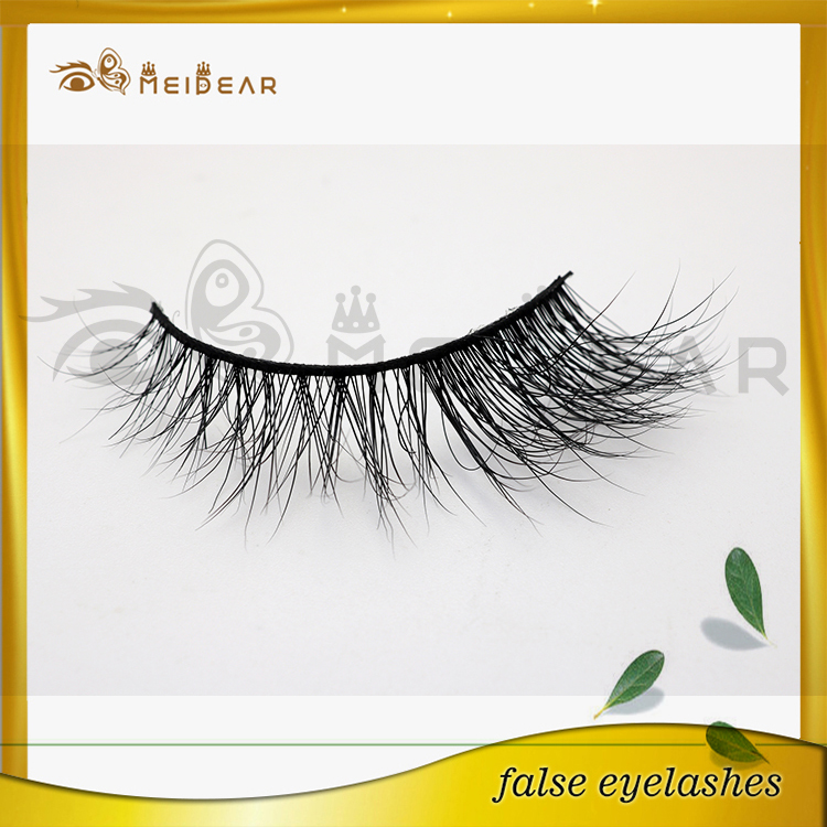 Private labeling short to long real Sibeiran mink lashes 3d
